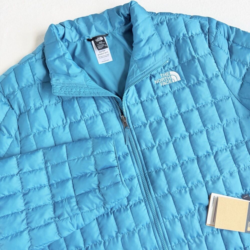 NEW Mens The North Face Blue Eco Thermoball Full Zip Jacket Coat Puffer XXL